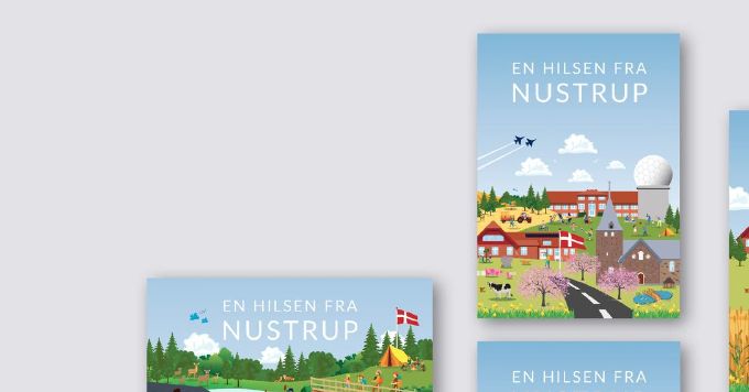 Disse kort fås alle i A6 og kan blandes efter eget ønske ved Nustrup Tryk.